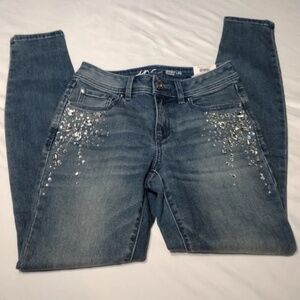 Bootcut Jeans with Rhinestone Embellishment size 6
